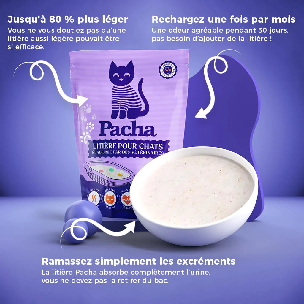 La Litière Pacha™ | Pacha-Streu™
